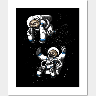 Space Sloths Astronauts Posters and Art